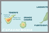 canaries tourisme : consulter la carte des les