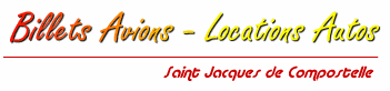 saint jacques de compostelle : avions - autos